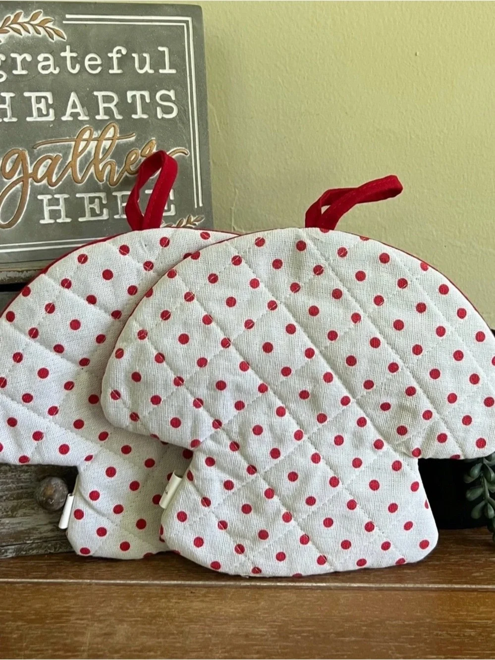 New Boho Mushroom Pot Holder Set